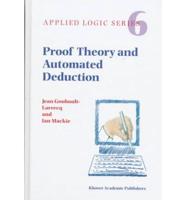 Proof Theory and Automated Deduction