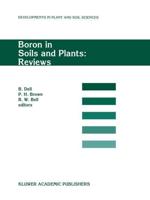 Boron in Soils and Plants