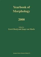 Yearbook of Morphology 2000
