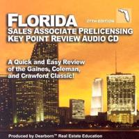Florida Salesperson Prelicensing Key Point Review Audio CD