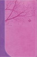 NKJV God Girl Bible, Pretty Purple/Berry Pink Duravella, Tree Design Duravella