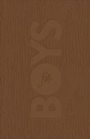 CSB Study Bible for Boys Brown, Wood Design LeatherTouch
