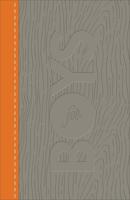 CSB Study Bible for Boys Charcoal/Orange, Wood Design LeatherTouch