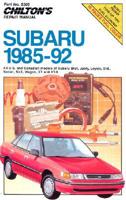 Chilton's Repair Manual. Subaru, 1985-92