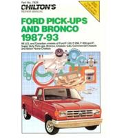 Chilton's Ford Full Size Trucks, 1987-93 Repair Manual