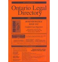Ontario Legal Directory 2009