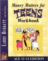 Money Matters Workbook for Teens (Ages 11-14)