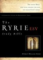 The Ryrie ESV Study Bible Bonded Leather Burgundy Red Letter