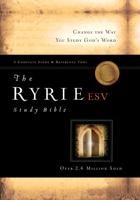 The Ryrie ESV Study Bible Calfskin Leather Black Red Letter Indexed