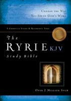 The Ryrie KJV Study Bible Bonded Leather Black Red Letter Indexed