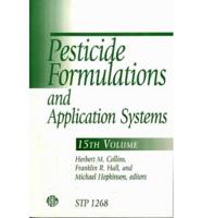 Pesticide Formulations and Application Systems. V. 15