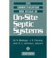 Site Characterization and Design of On-Site Septic Systems