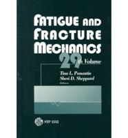 Fatigue and Fracture Mechanics 29th Volume