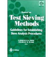 Manual on Test Sieving Methods