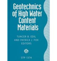 Geotechnics of High Water Content Materials