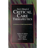 Davis's Manual of Critical Care Therapeutics