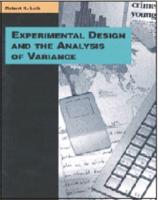Experimental Design and the Analysis of Variance