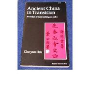 Ancient China in Transition