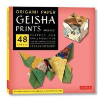 Origami Paper - Geisha Prints - Large 8 1/4" - 48 Sheets