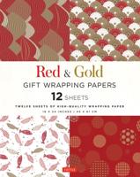 Red and Gold Gift Wrapping Papers