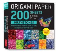 Origami Paper 200 Sheets Birthstones 6 (15 Cm)