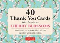 40 Thank You Cards Flowers