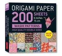 Origami Paper 200 Sheets Washi Patterns 6" (15 Cm)