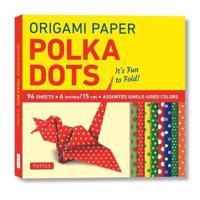 Origami Paper 96 Sheets - Polka Dots 6 Inch (15 Cm)