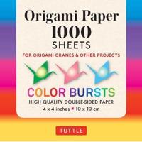 Origami Paper Color Bursts 1,000 Sheets 4" (10 Cm)