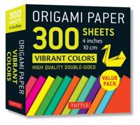 Origami Paper 300 Sheets Vibrant Colors 4 Inch (10 Cm)