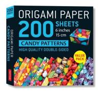 Origami Paper 200 Sheets Candy Patterns 6 Inches (15 Cm)