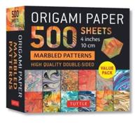 Origami Paper 500 Sheets Marbled Patterns 4 Inch (10 Cm)