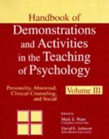 Handbook of Demonstrations and Activities in the Teaching of Psychology. Vol. 1 Introductory, Statistics, Research Methods, and History