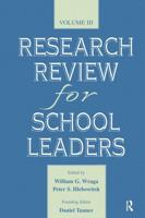 Research Review for School Leaders : Volume Iii