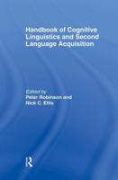 Handbook of Cognitive Linguistics and Second Language Acquisition