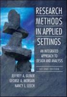 Research Methods in Applied Settings