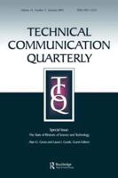 The State of Rhetoric of Science and Technology: A Special Issue of Technical Communication Quarterly