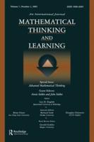 Advanced Mathematical Thinking : A Special Issue of Mathematical Thinking and Learning