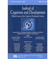 U-Shaped Changes in Behavior and Their Implications for Cognitive Development