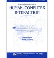 International Journal of Human-Computer Interaction. Vol. 12, No. 2 : Special Issue. WWW Usability