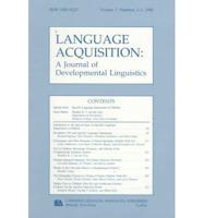 Special Language Impairment in Children
