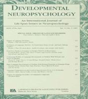 Origins of Language Disorders: A Special Issue of developmental Neuropsychology