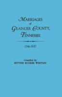 Marriages of Grainger County, Tennessee, 1796-1837