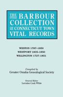 The Barbour Collection of Connecticut Town Vital Records. Volume 51: Weston 1787-1850, Westport 1835-1850, Willington 1727-1851