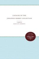 Catalog of the Johannes Herbst Collection