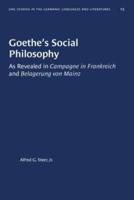 Goethe's Social Philosophy