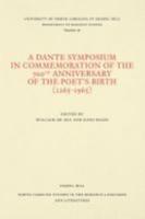 A Dante Symposium in Commemoration of the 700th Anniversary of the Poet's Birth (1265-1965)