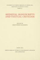 Medieval Manuscripts and Textual Criticism