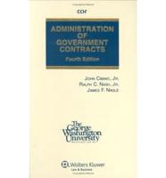 Administration of Government Contracts 4E