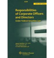 Responsibilities of Corporate Officers & Directors 06-07